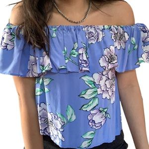 yumi kim flower flowy off the shoulder top